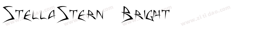 StellaStern Bright字体转换